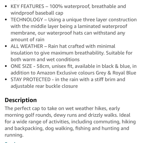 Sealskinz Waterproof Baseball hat cap navy blue - Picture 11 of 11